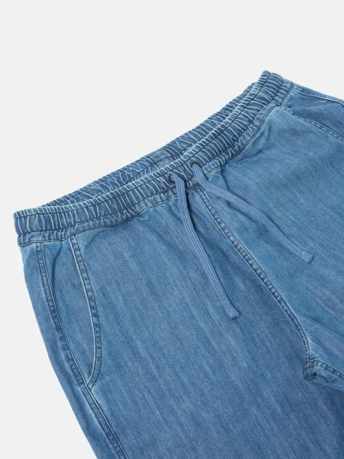 Beach Short In Indigo 9oz Organic Denim Men Universal Works Shorts