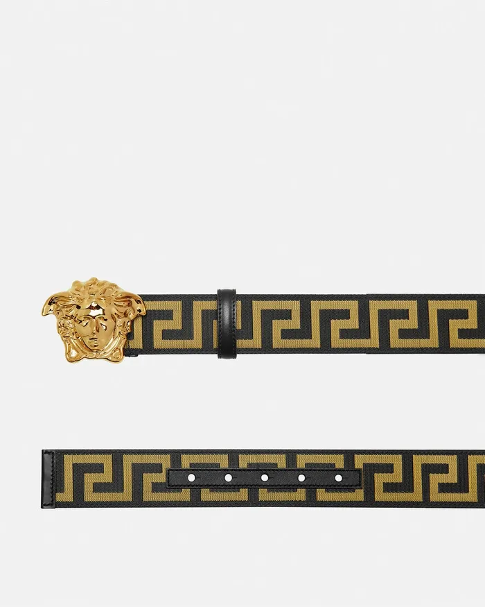 Belts Men Versace Greca La Medusa Belt 4 Cm Blackgold