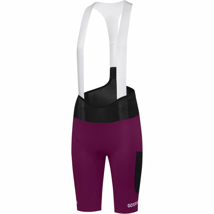 Bibs and Tights Women GOREWEAR SPINSHIFT Cargo Bib Shorts Womens Process Purple