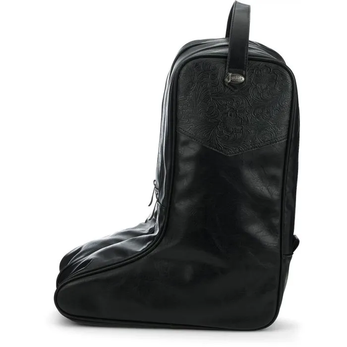 Boot Care and Accessories WomenMen Justin Boots Leather Boot Bag Black