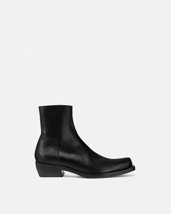 Boots Men Versace Luciano Boots Black