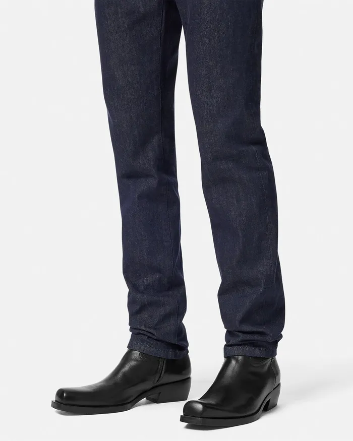 Boots Men Versace Luciano Boots Black