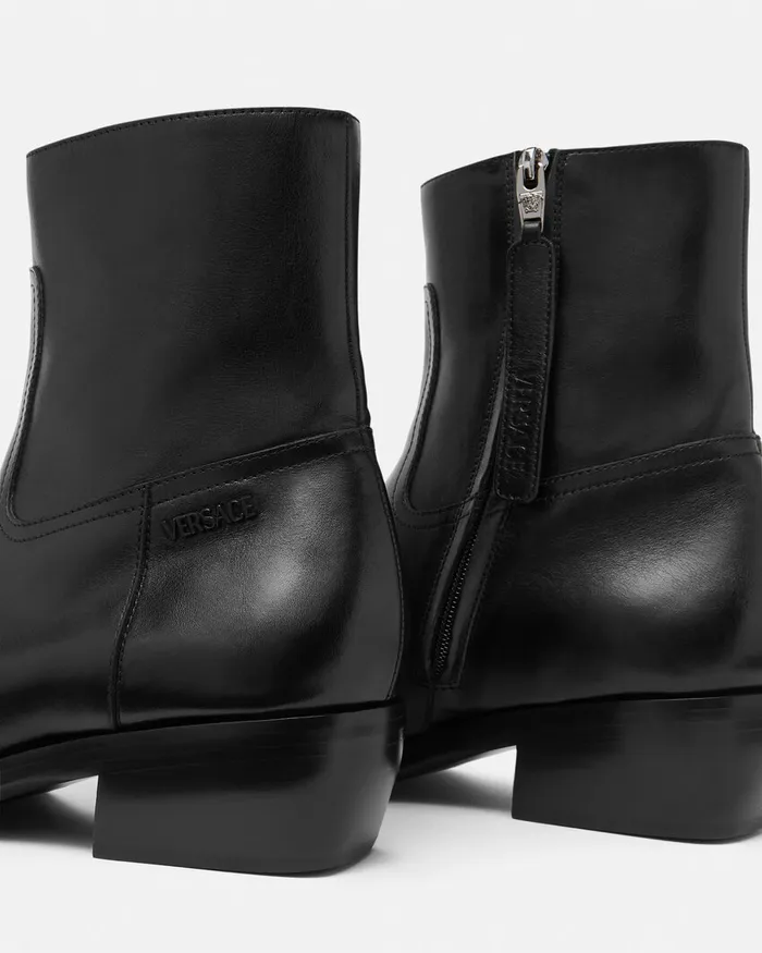 Boots Men Versace Luciano Boots Black