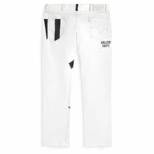 Bottoms WomenMen Gallery Dept FUCK FACE DENIM White