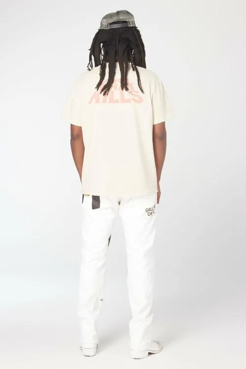 Bottoms WomenMen Gallery Dept FUCK FACE DENIM White