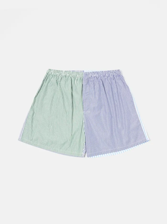Boxer Short In Blue Classic Mix Men Universal Works Underwear