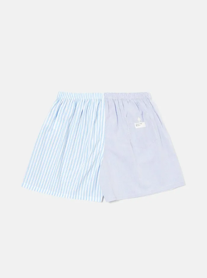 Boxer Short In Blue Classic Mix Men Universal Works Underwear