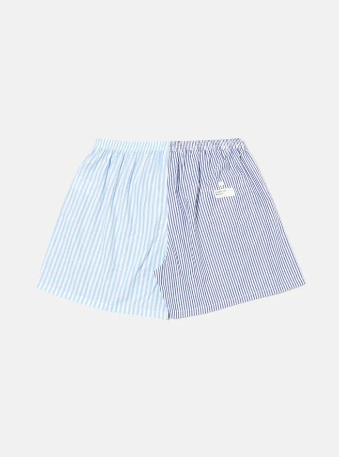 Boxer Short In Blue Classic Mix Men Universal Works Underwear