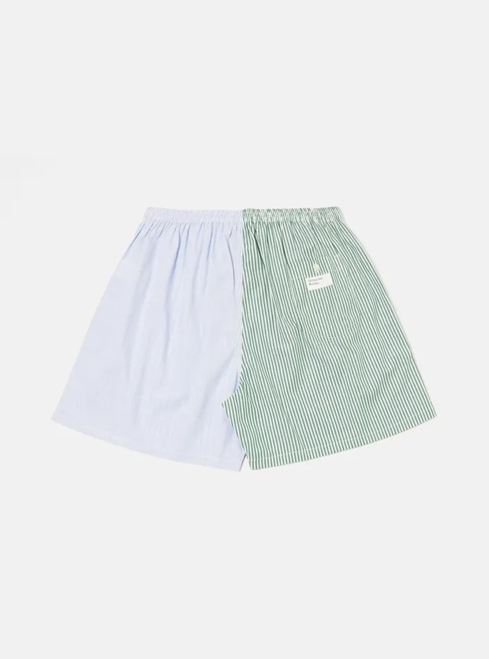 Boxer Short In Blue Classic Mix Men Universal Works Underwear