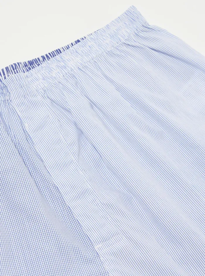 Boxer Short In Blue Classic Mix Men Universal Works Underwear