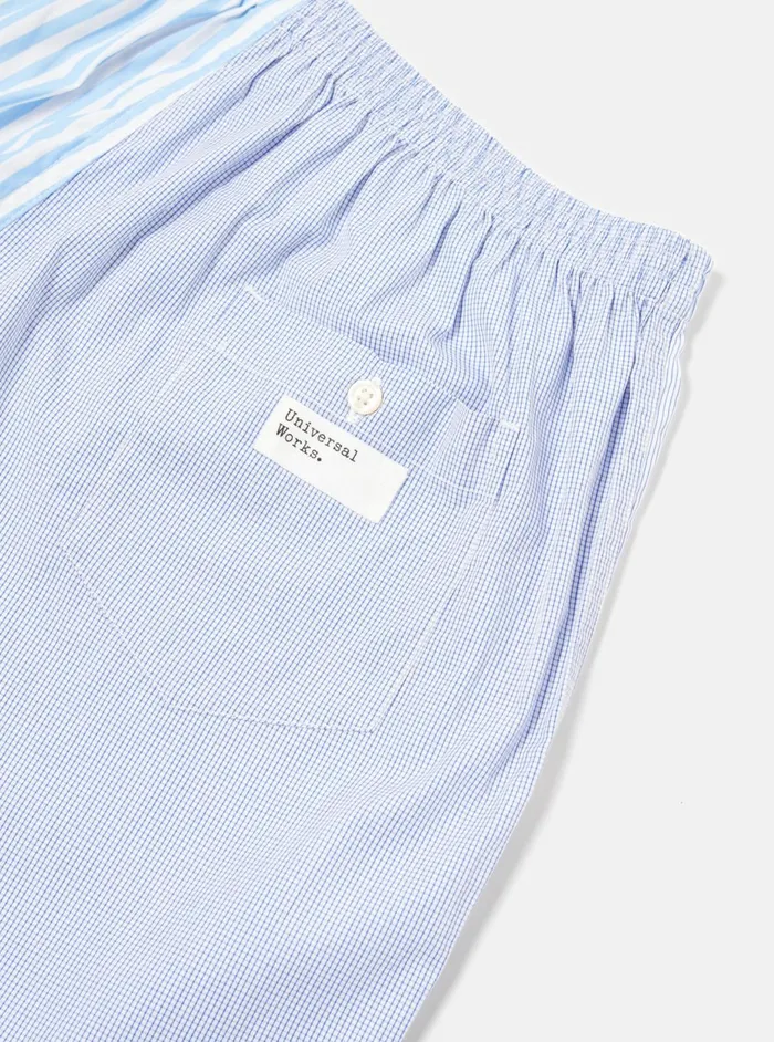Boxer Short In Blue Classic Mix Men Universal Works Underwear
