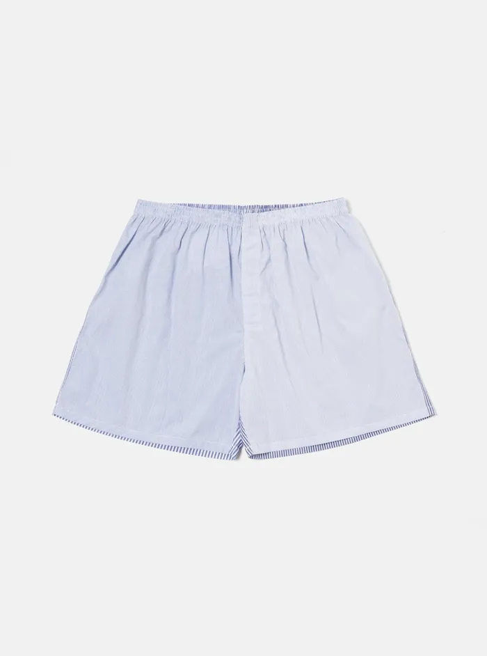 Boxer Short In Blue Classic Mix Men Universal Works Underwear