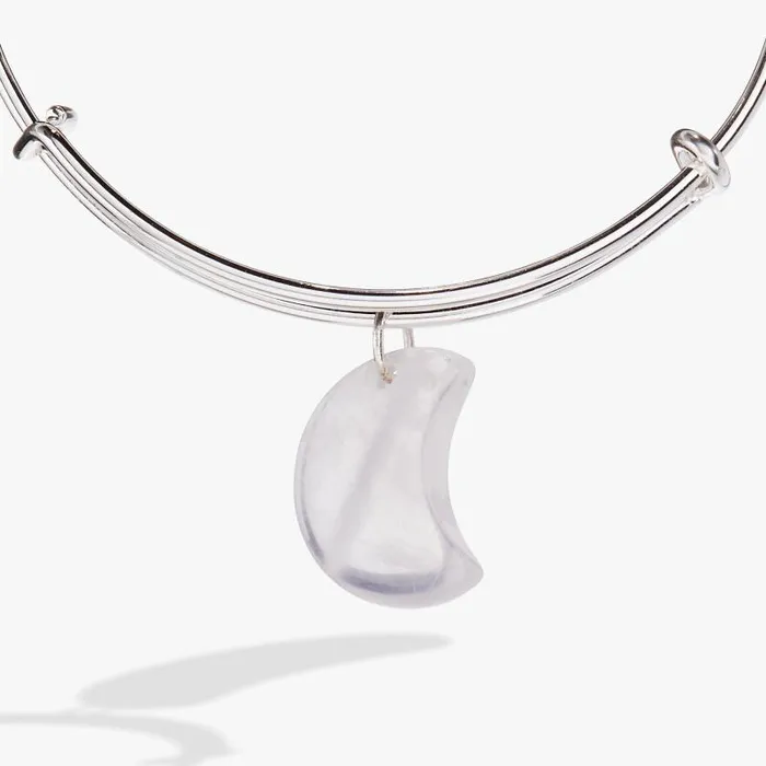 Bracelets Women Alex And Ani Carved Moonstone Moon Bangle Silver