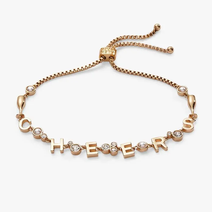 Bracelets Women Alex And Ani Cheers Champagne Inline Bolo Bracelet Gold