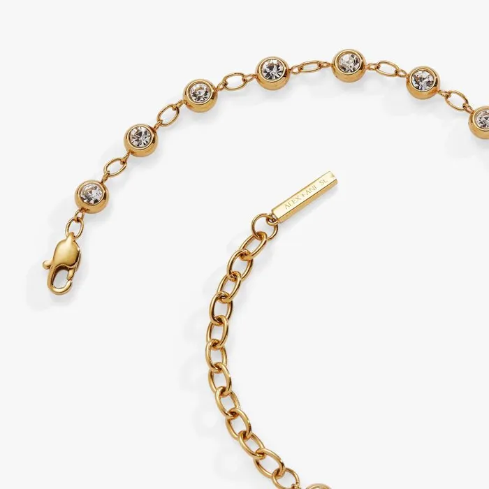 Bracelets Women Alex And Ani Crystal Pebble Chain Bracelet Stainless Steel Gold