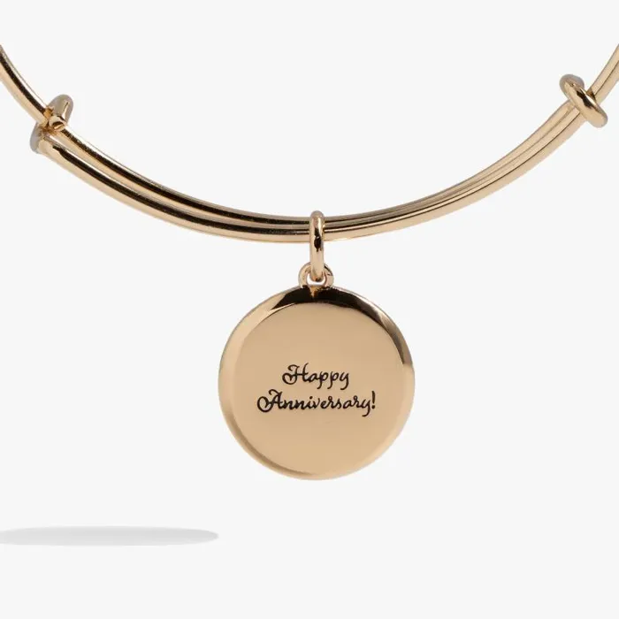 Bracelets Women Alex And Ani Flower Anniversary Bangle Shiny Gold
