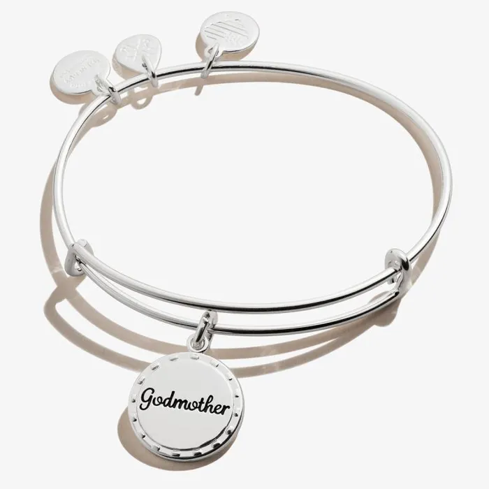 Bracelets Women Alex And Ani Godmother 039My Guardian Angel039 Charm Bangle Antique Gold