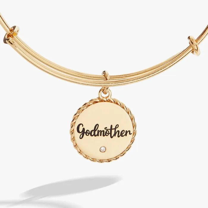 Bracelets Women Alex And Ani Godmother Charm Bangle Gold