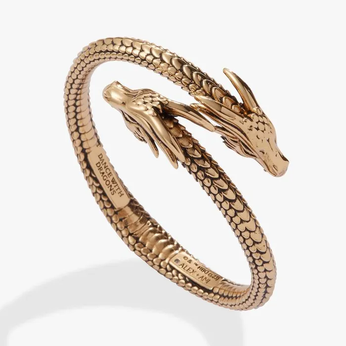 Bracelets Women Alex And Ani House Of The Dragon Cuff Bracelet Antiqued Gold