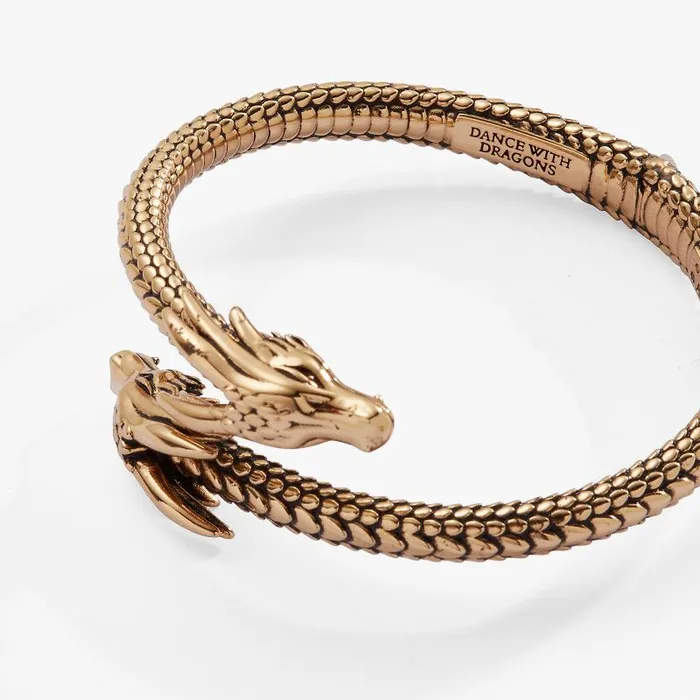 Bracelets Women Alex And Ani House Of The Dragon Cuff Bracelet Antiqued Gold