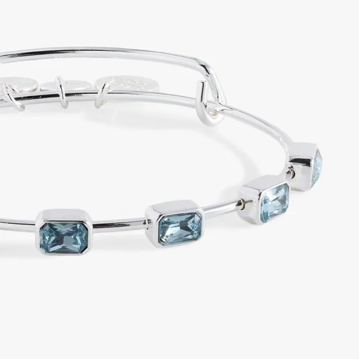 Bracelets Women Alex And Ani March Birthstone Emerald Cut Bangle Gold