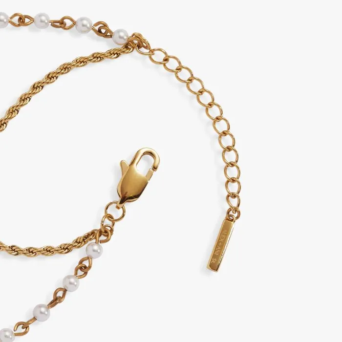 Bracelets Women Alex And Ani Mother Of Pearl Double Strand Bracelet Stainless Steel Gold