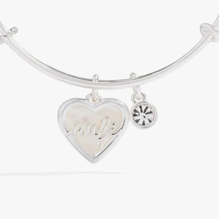 Bracelets Women Alex And Ani Mother Of Pearl Wife Heart Bangle Gold