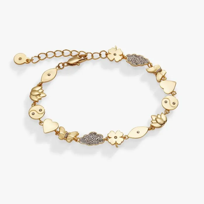 Bracelets Women Alex And Ani Silver Linings Chain Bracelet Two Tone