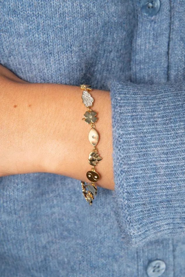 Bracelets Women Alex And Ani Silver Linings Chain Bracelet Two Tone