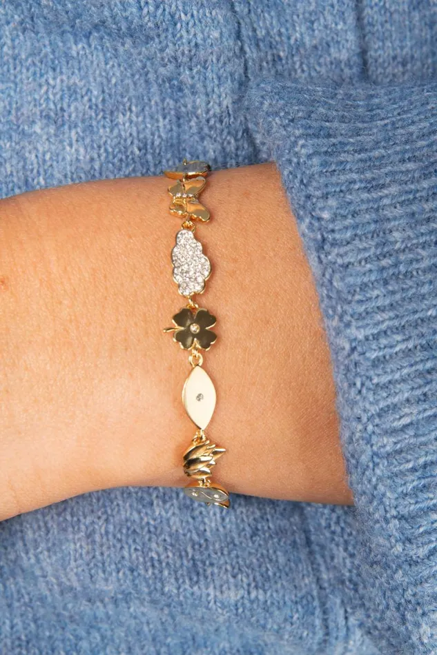 Bracelets Women Alex And Ani Silver Linings Chain Bracelet Two Tone