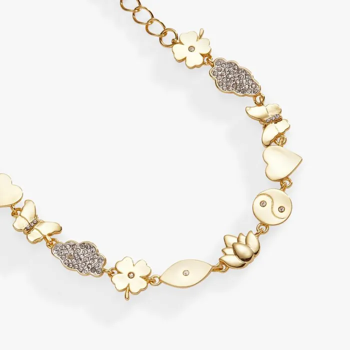 Bracelets Women Alex And Ani Silver Linings Chain Bracelet Two Tone