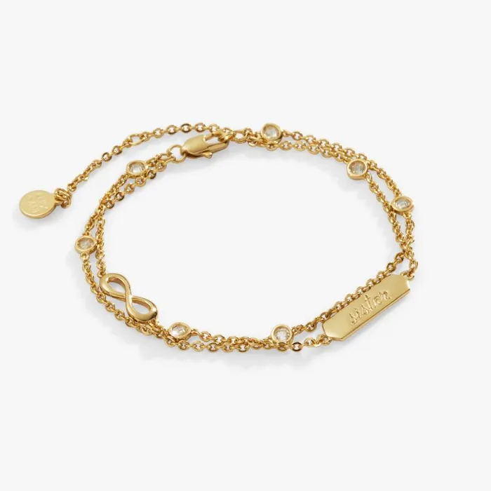 Bracelets Women Alex And Ani Sister039 Infinity Chain Bracelet Adjustable Silver