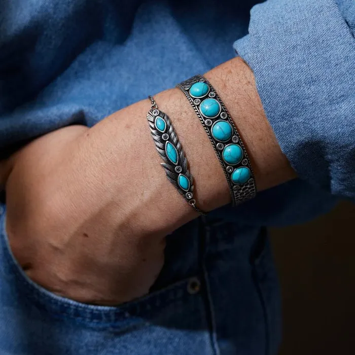 Bracelets Women Alex And Ani Turquoise Hammered Cuff Silver