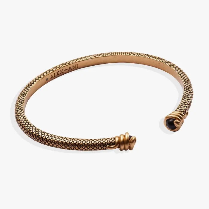 Bracelets Women Alex And Ani Untamed Snake Cuff Bracelet Antique Gold