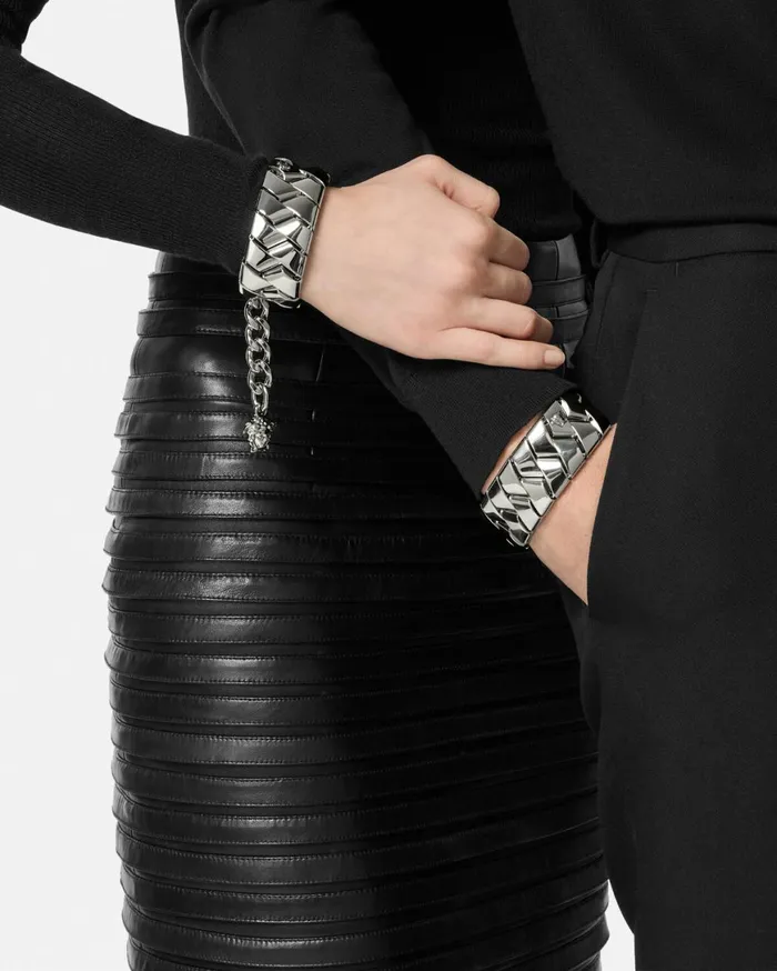 Bracelets WomenMen Versace Bind Bracelet Silver