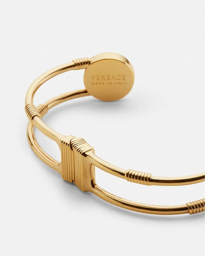 Bracelets WomenMen Versace Safety Pin Bracelet Light Gold