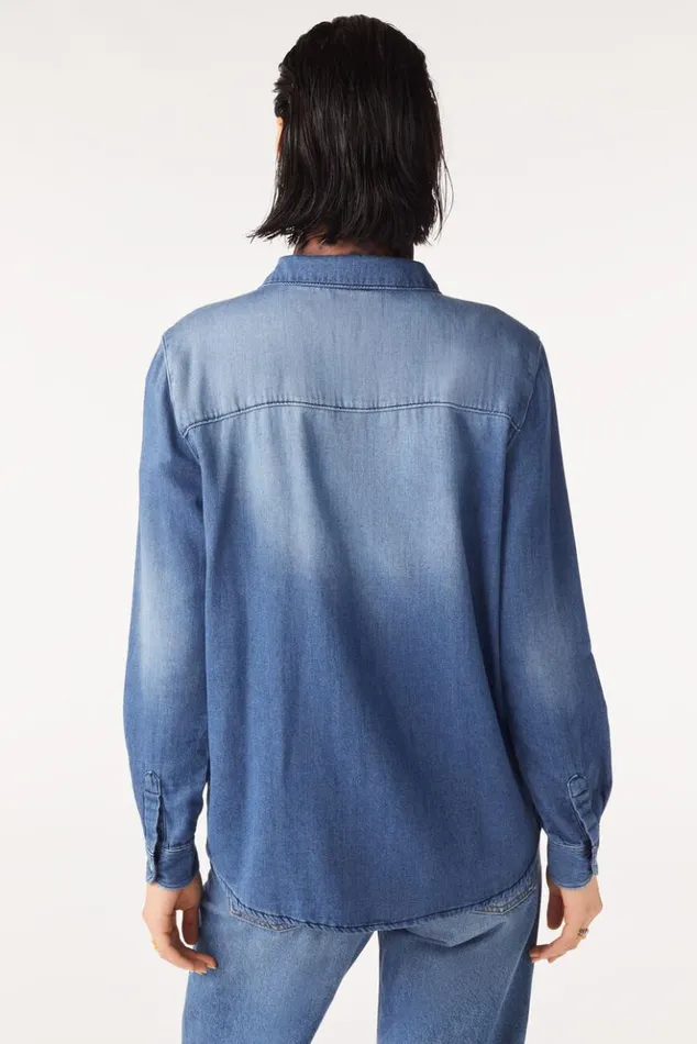 BridgetDenim Shirt Clothing Baandsh Tops and Shirts