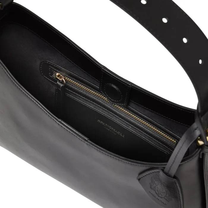 Bruno Magli Cora Mini Handbag Black Nappa Leather Women Handbags