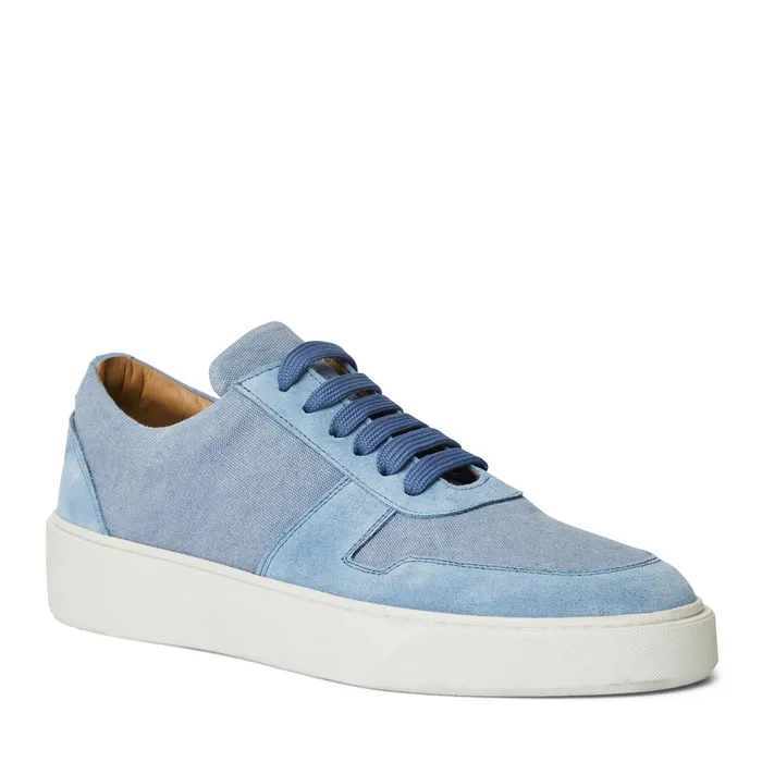Bruno Magli Darian Sneaker Light Blue Canvas Men Sneakers