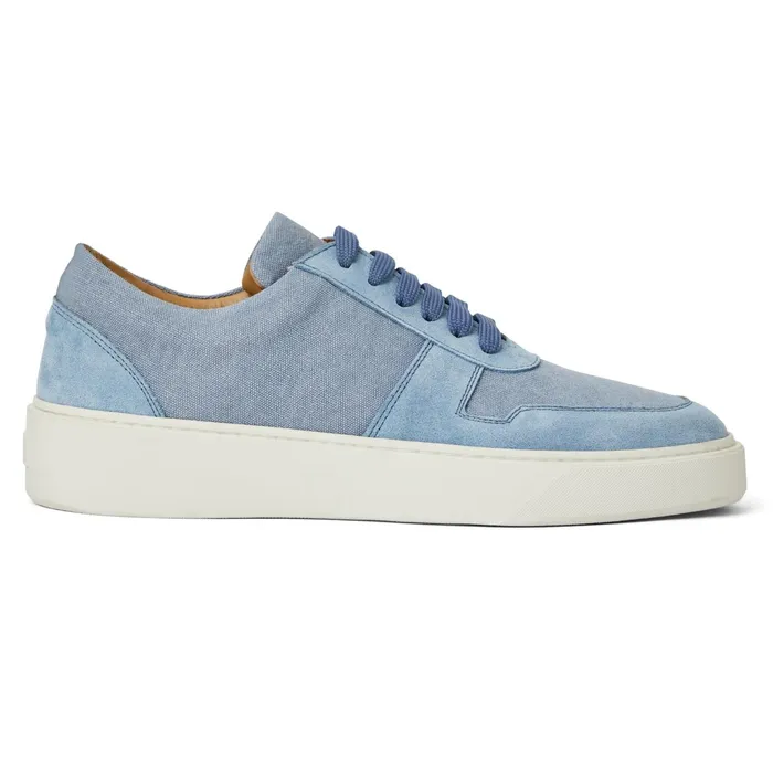 Bruno Magli Darian Sneaker Light Blue Canvas Men Sneakers