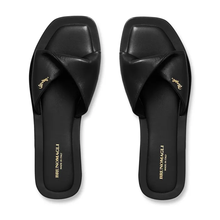 Bruno Magli FRANCIS 8211 BLACK Women Sandals and Slides