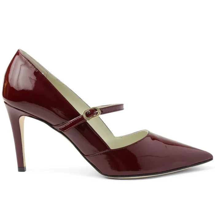 Bruno Magli Gemma MaryJane Leather Pump 8211 Bordeaux Patent Women Pumps Bruno Magli Gemma MaryJane Leather Pump 8211 Bordeaux Patent Women Pumps