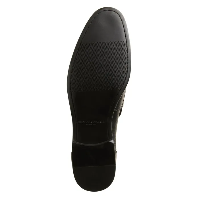 Bruno Magli LASTRA SLIPON LEATHER LOAFERBLACK Men Casual Shoes