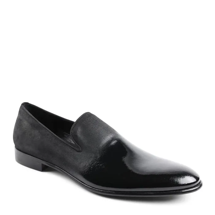 Bruno Magli Monet ALine Patent Suede Smoking Slipper 8211 Black Men Dress Shoes Bruno Magli Monet ALine Patent Suede Smoking Slipper 8211 Black Men Dress Shoes