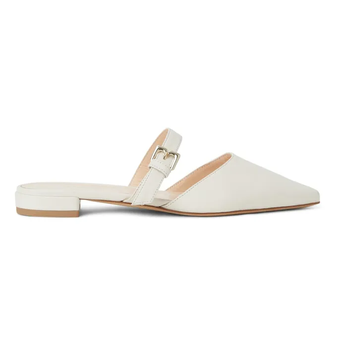 Bruno Magli PASHA Mule BONE Women Flats and Loafers
