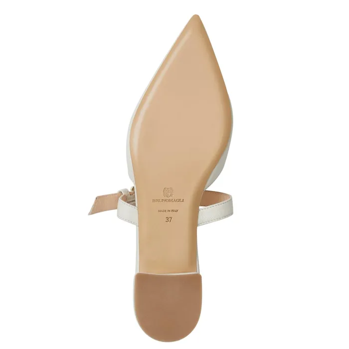 Bruno Magli PASHA Mule BONE Women Flats and Loafers