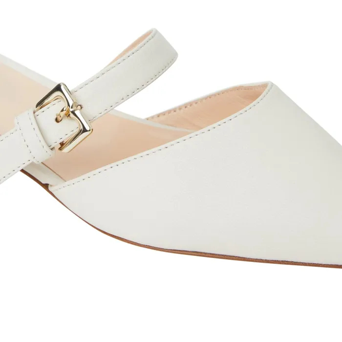 Bruno Magli PASHA Mule BONE Women Flats and Loafers