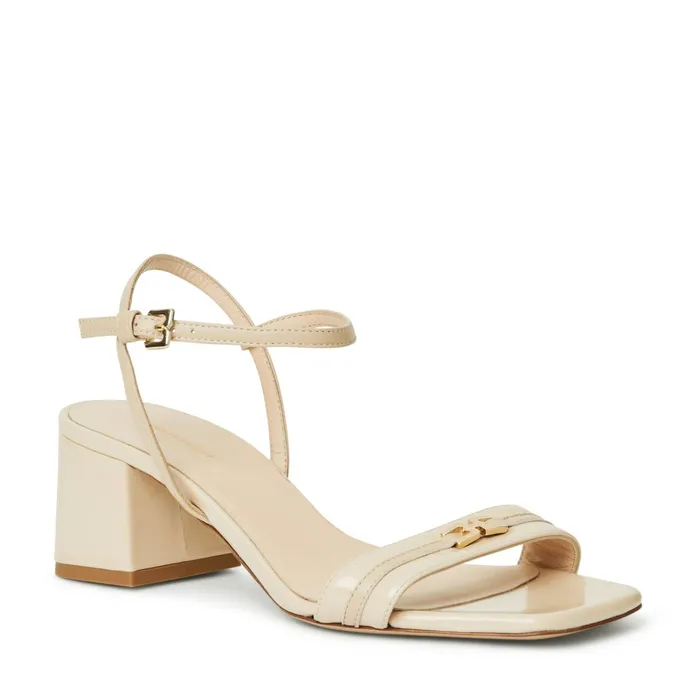 Bruno Magli PHOEBE Sandal BEIGE PATENT Women Sandals and Slides