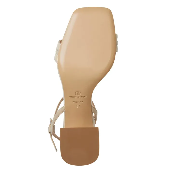Bruno Magli PHOEBE Sandal BEIGE PATENT Women Sandals and Slides