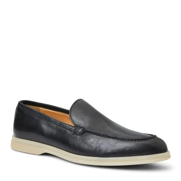 Bruno Magli Primo Casual Slip On Loafer Black Leather Men M BY BRUNO MAGLI